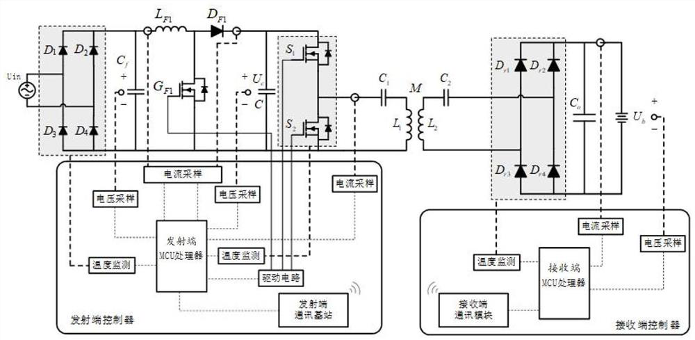 Two-wheeled electric vehicle wireless charging system and foreign matter detection and power adjustment method