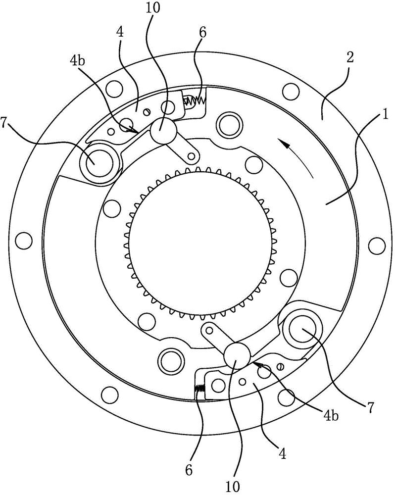 Clutch and variable speed driving hub
