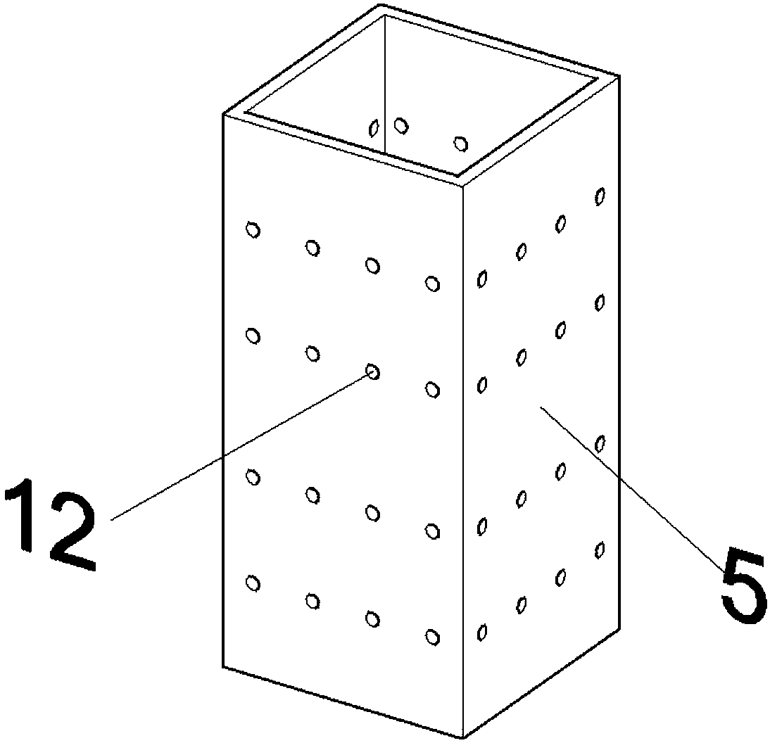 Concrete filled steel tubular column-beam joint structure and construction method thereof