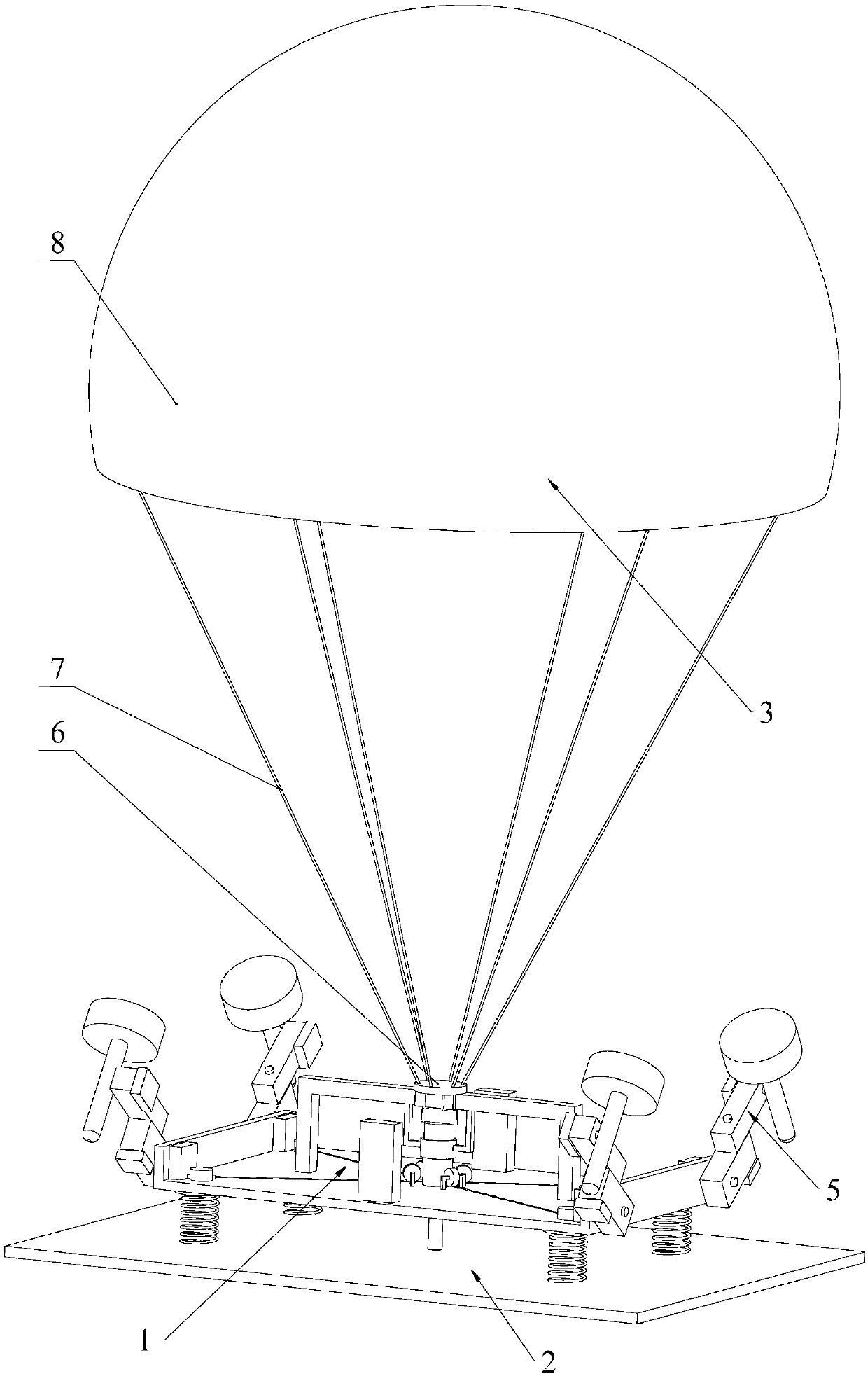 Air dropping type robot