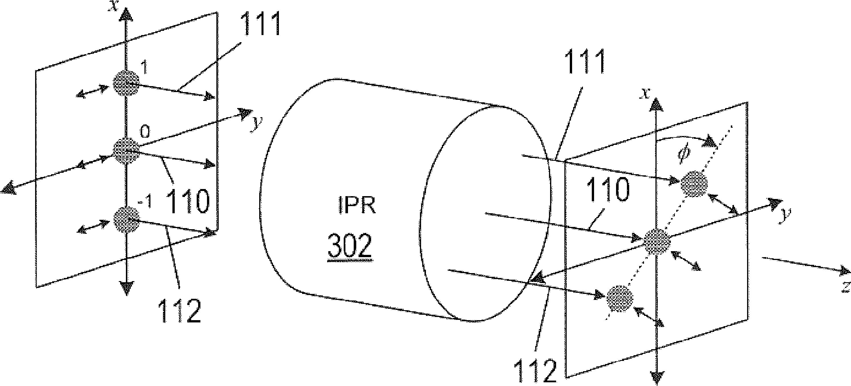Variable orientation illumination-pattern rotator