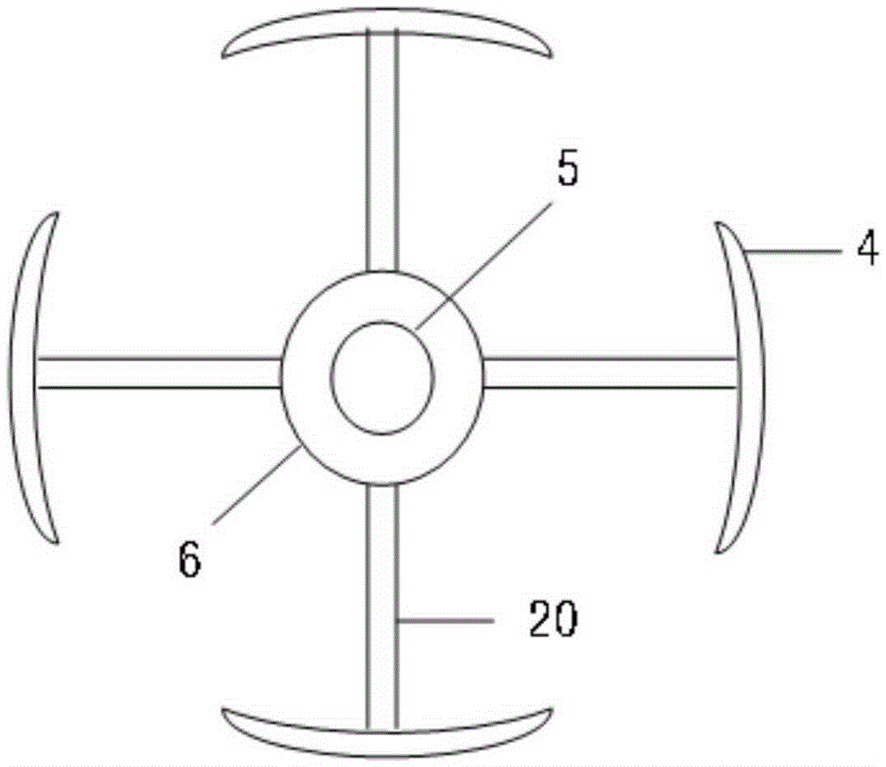 A device for wind energy deep water aeration solar surface ploughing type oxygenation device