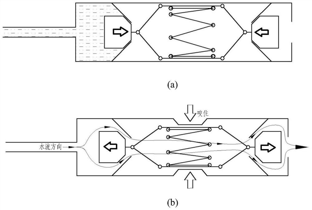 A two-way self-sealing drinking water nozzle device