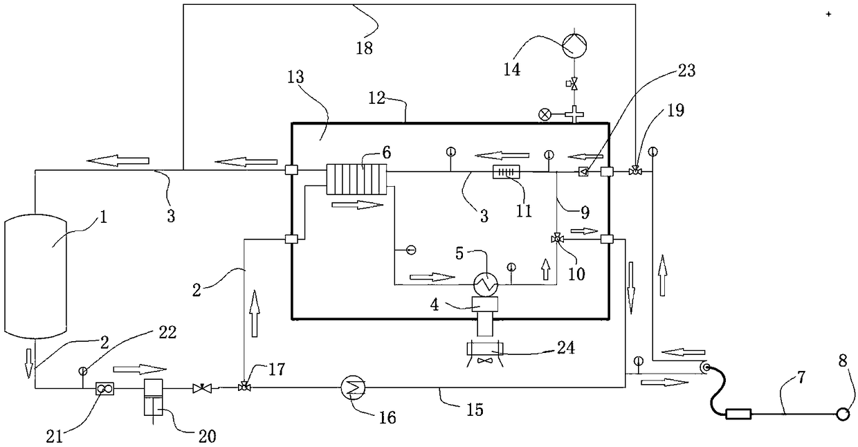 Cryoablation apparatus and cryoablation method