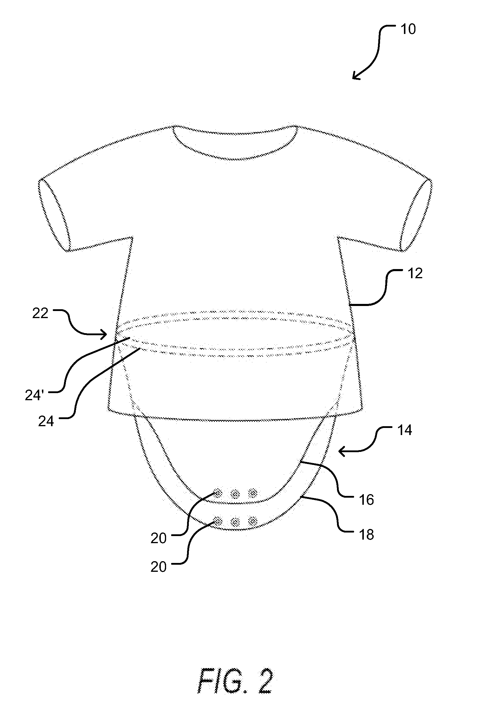 Upper body garment