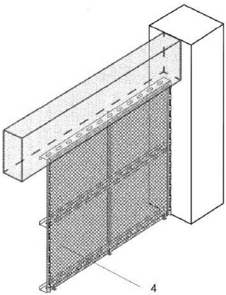 Structured injection wall and construction process thereof