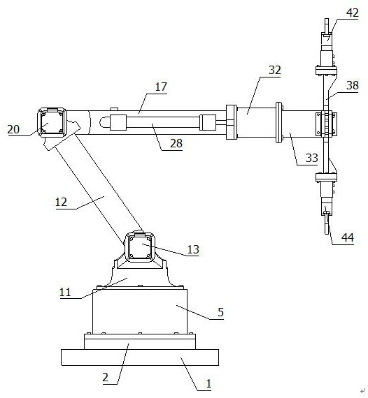 Multi-clamping-jaw automatic switching system for mechanical arm