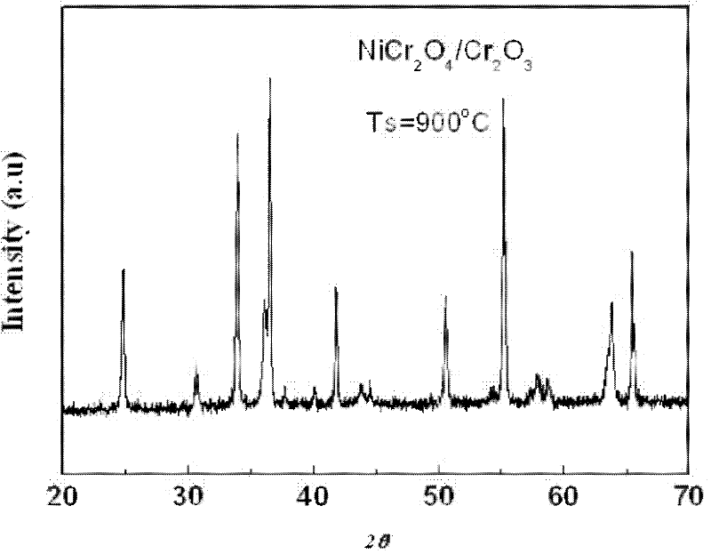 Chromate and chromium sesquioxide multiferroic nanometer composite material and preparation method thereof