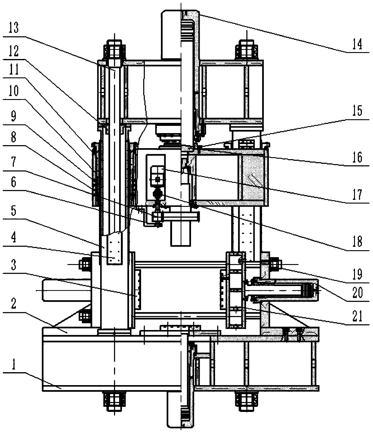 Multi-directional rotary forming hydraulic machine