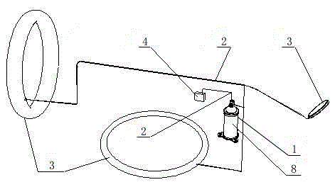 Emergency closing device for air inlet of cabin of wind-driven generator