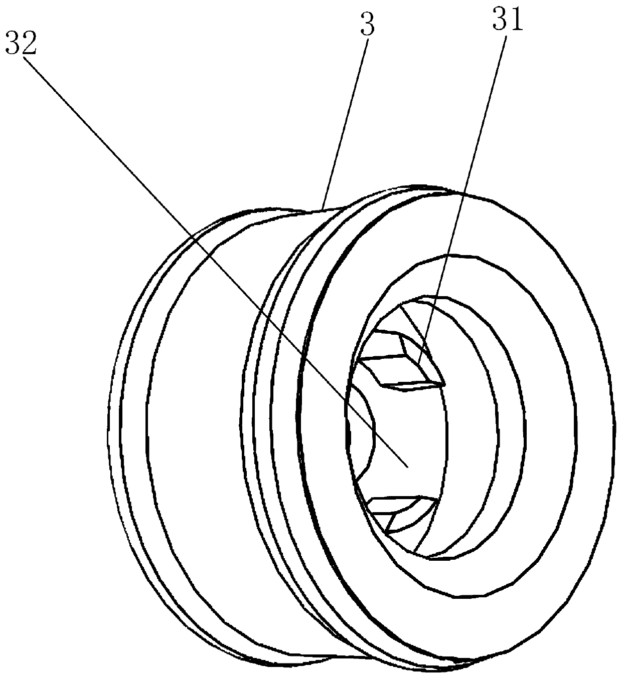 Pull-back self-locking syringe