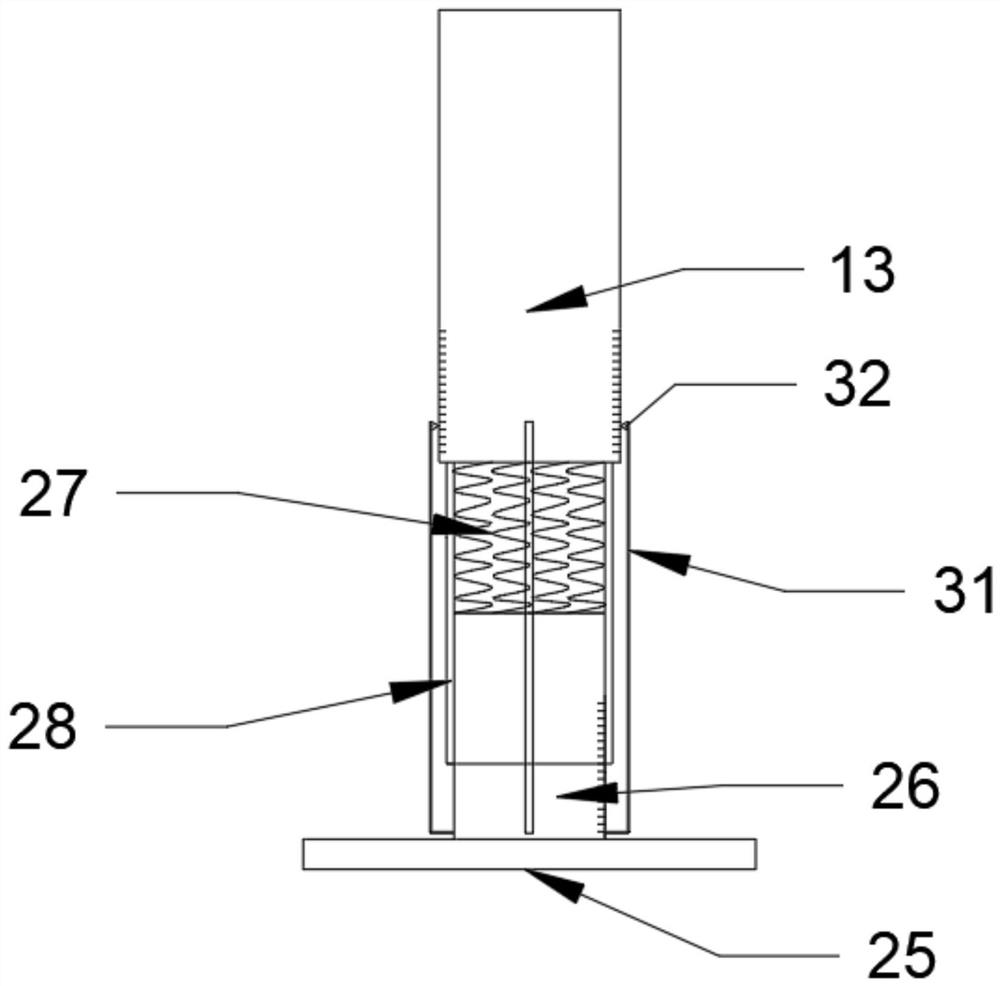 Bridge foundation pile deformation period detection device