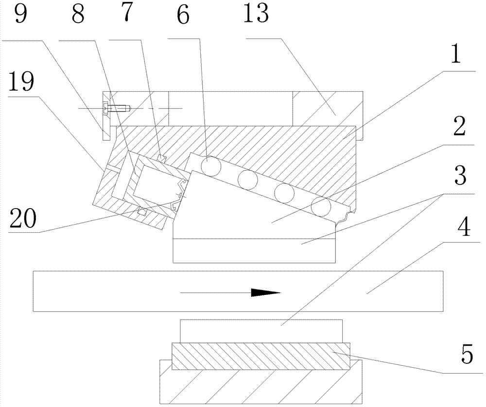 Wedge-shaped self-power-increasing disc brake