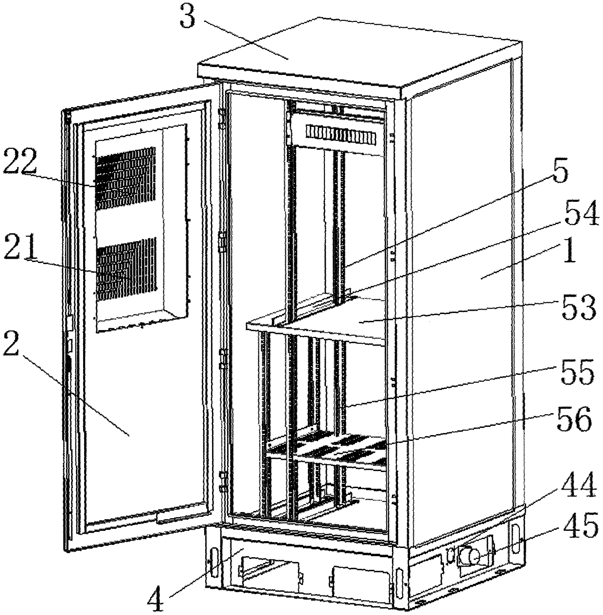 Intelligent constant-temperature outdoor communication cabinet
