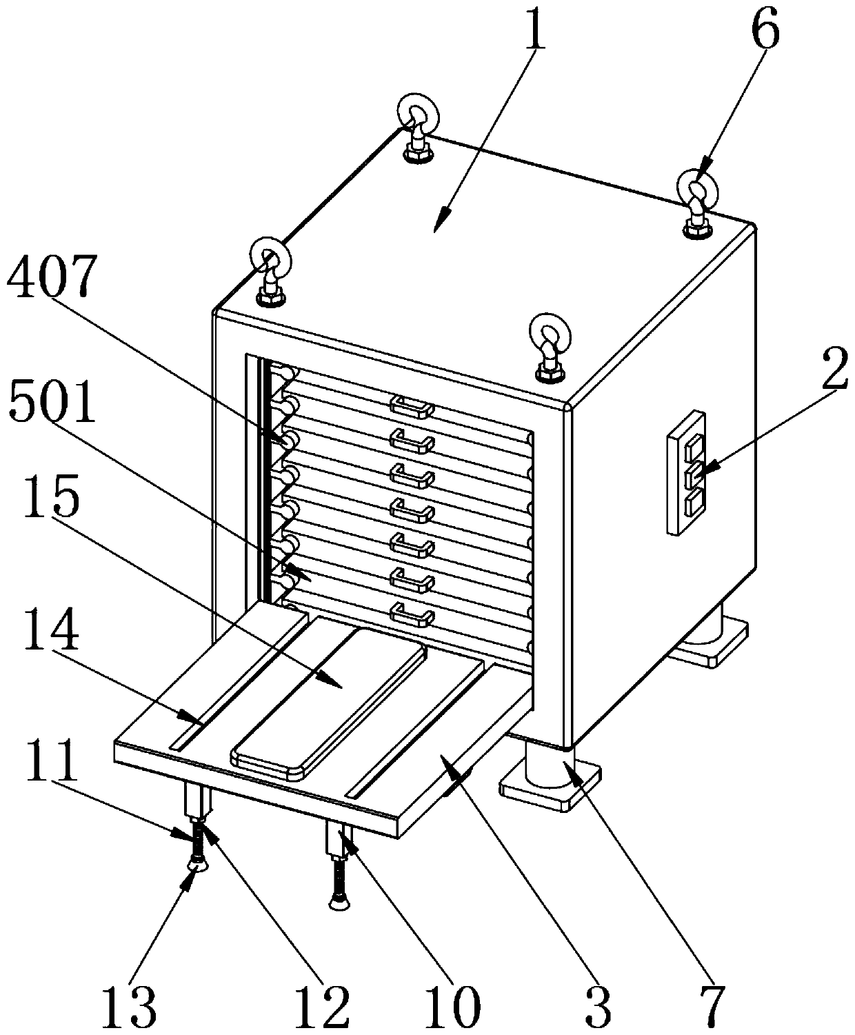 Portable glass loading and transporting device for logistics transportation