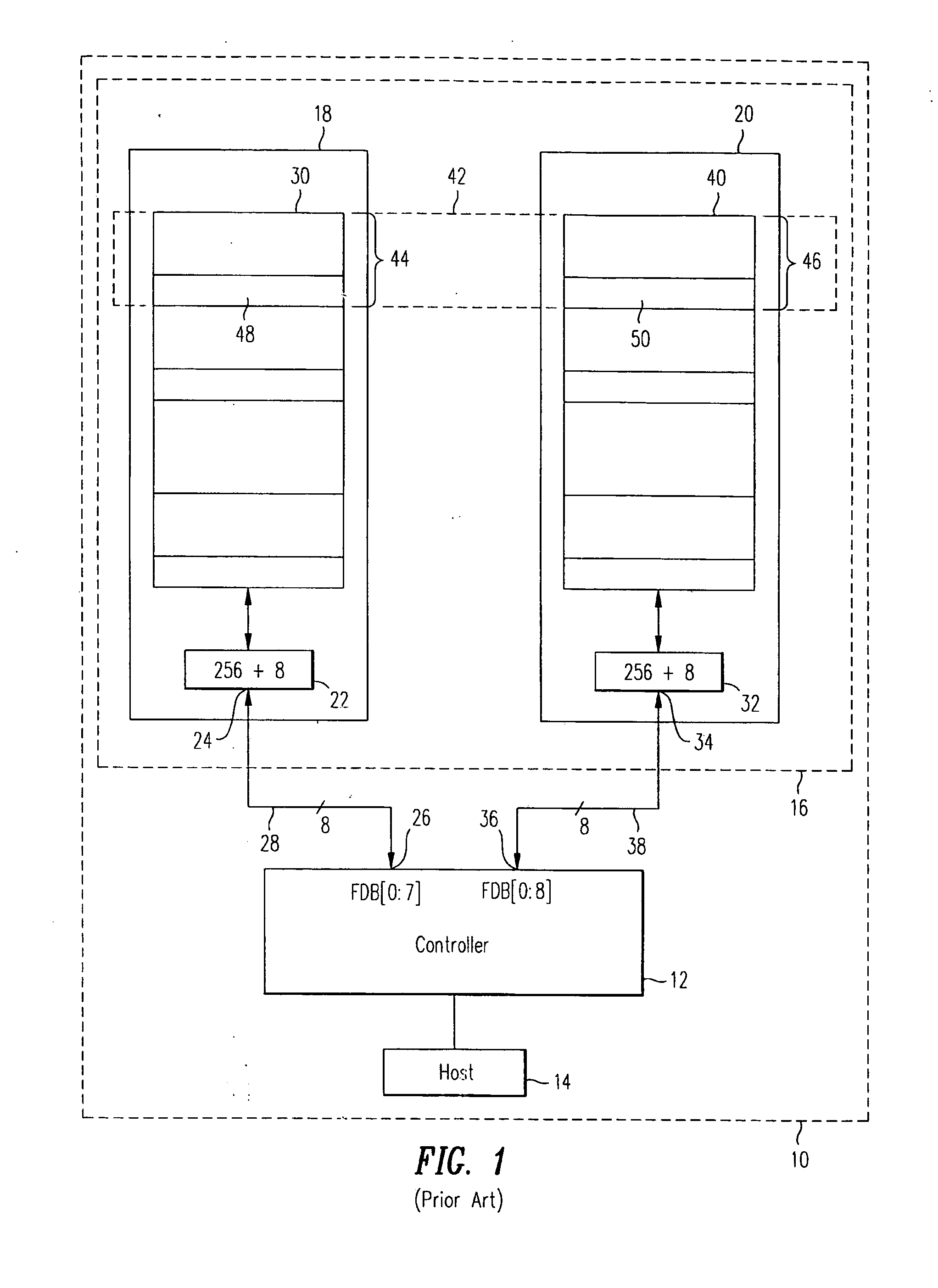 Increasing the memory performance of flash memory devices by writing sectors simultaneously to multiple flash memory devices