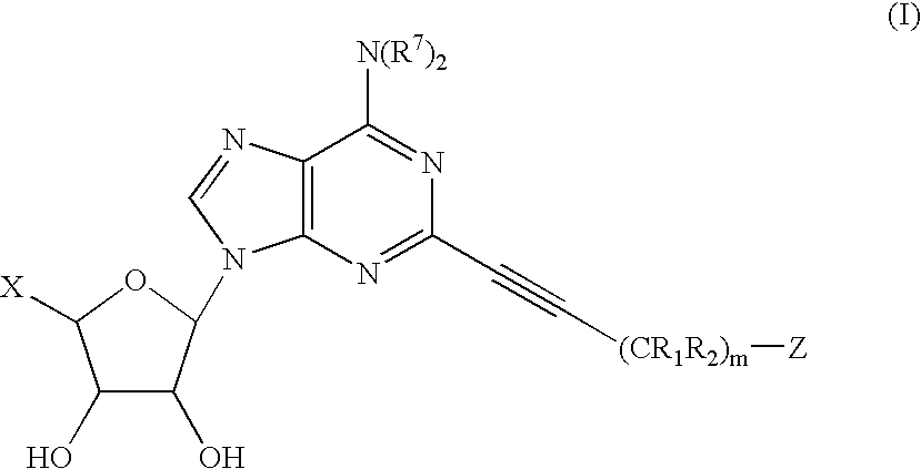 2-polycyclic propynyl adenosine analogs having A2A agonist activity