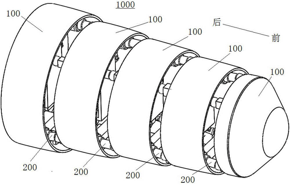 Flight vehicle deformable nose cone with parallel mechanism