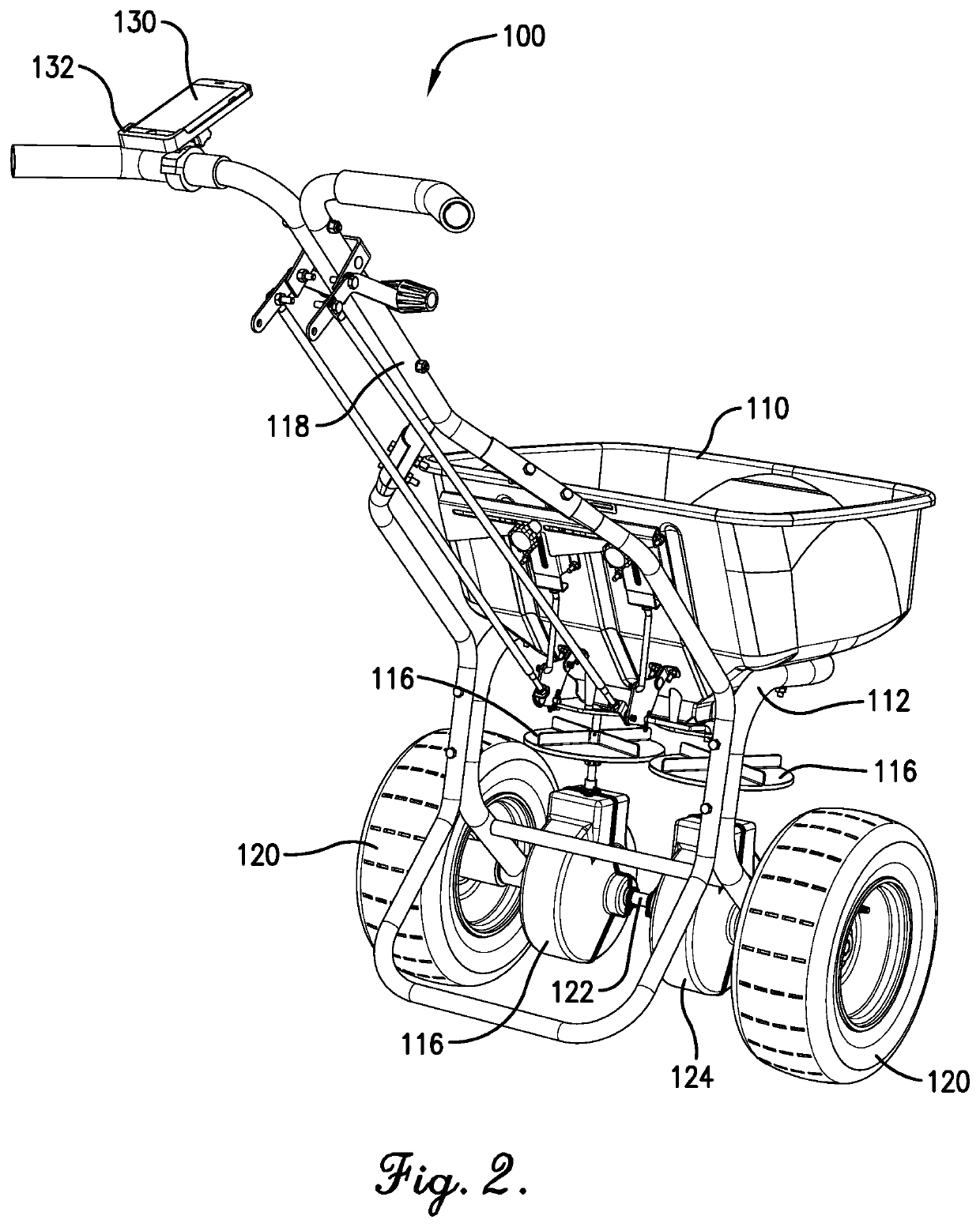 Systems and methods for spreading particulate material