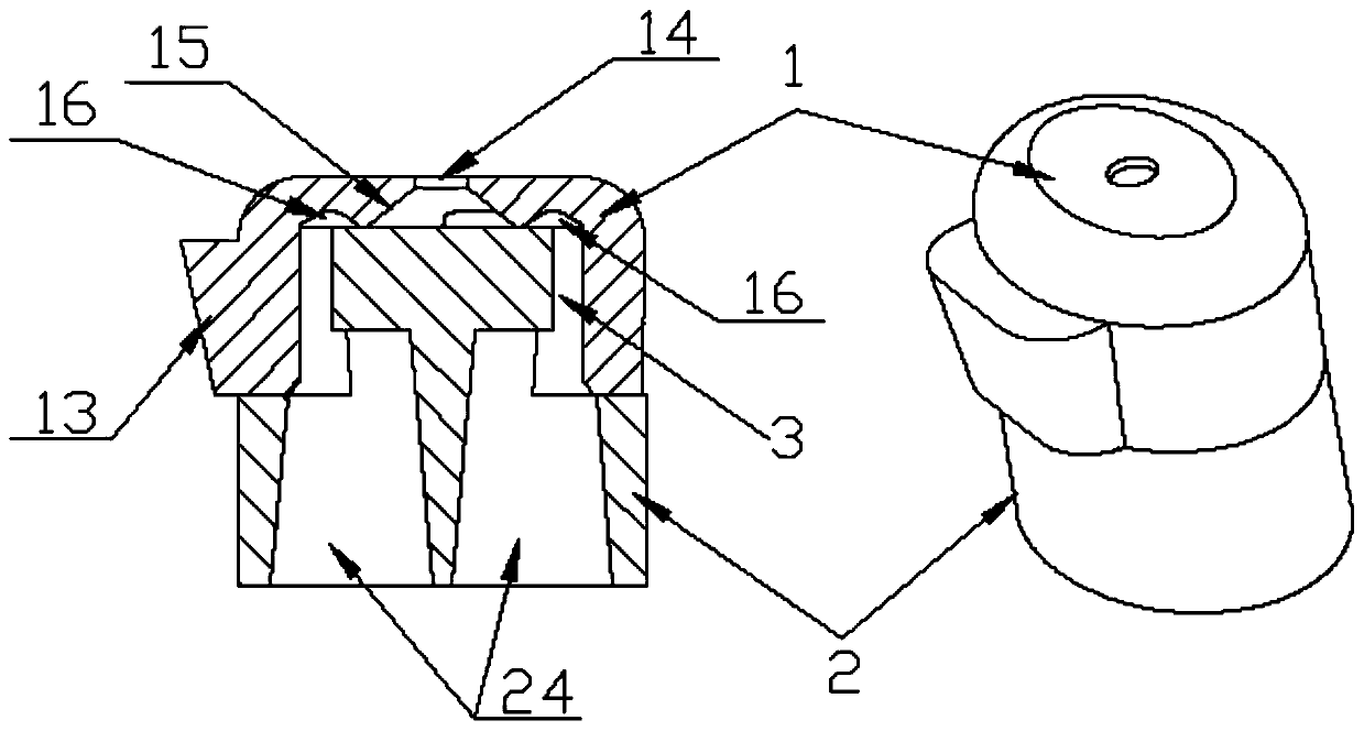 Nozzle-type drug administration device applied to airway product