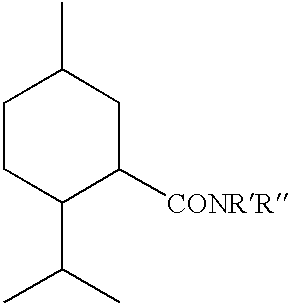 Cooling agents, pharmaceutical compositions having cooling agents and processes for making and using same