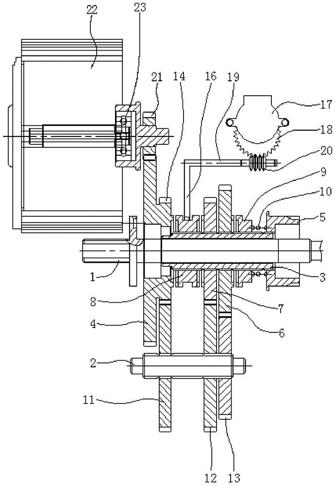 Three-speed variable-speed dual-head drive system for electric vehicles