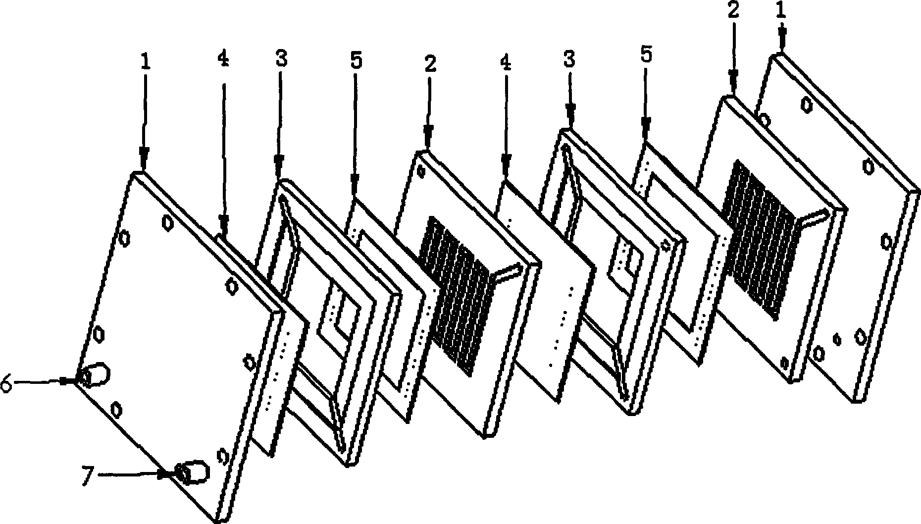 Non-film type direct borohydride fuel cell pack