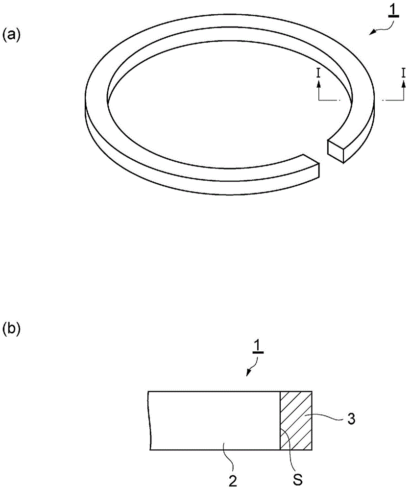 Piston ring and method for producing same