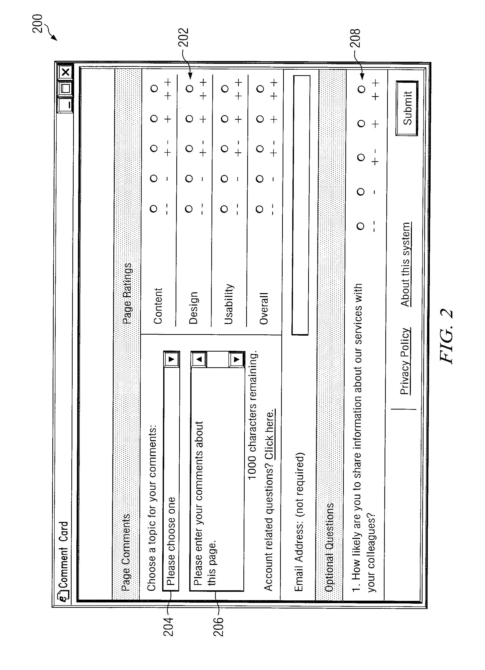 Computer-implemented system and method for measuring and reporting business intelligence based on comments collected from web page users using software associated with accessed web pages