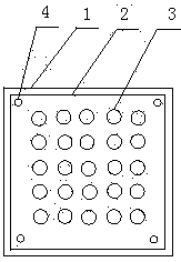Inner barrel template used for automatic assembling production of combined fireworks