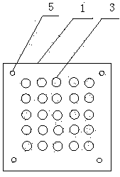 Inner barrel template used for automatic assembling production of combined fireworks