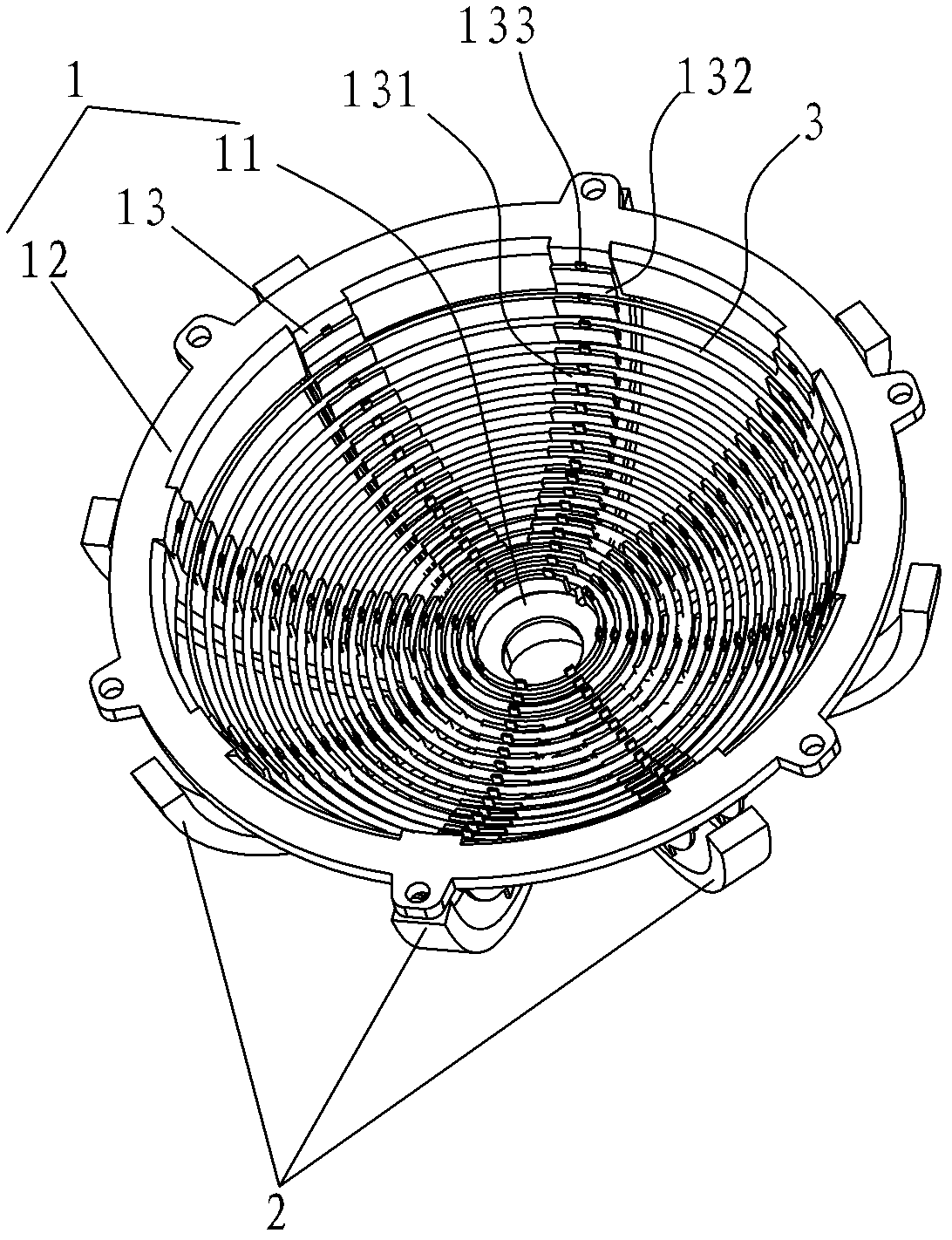 Wire coil for electromagnetism electric rice cooker and coiling method thereof