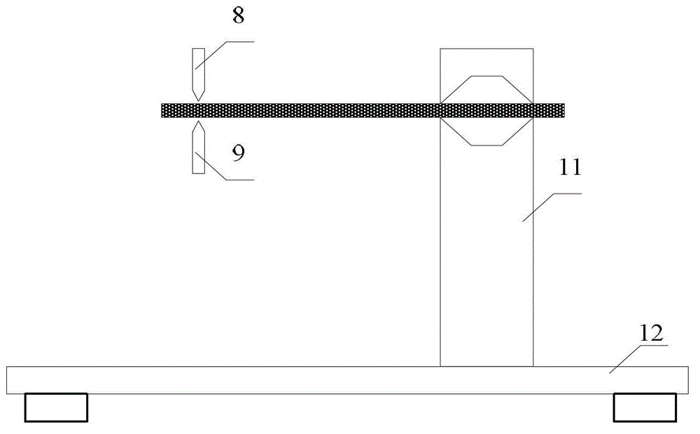 Device for supplying additional in-situ stress to film and measuring method for stress value thereof