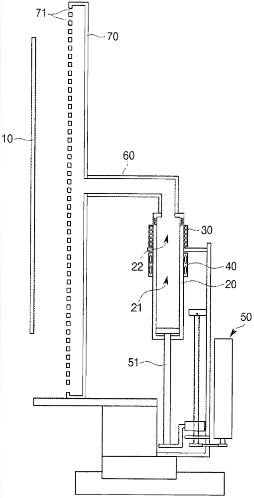 Depositing apparatus for forming thin film