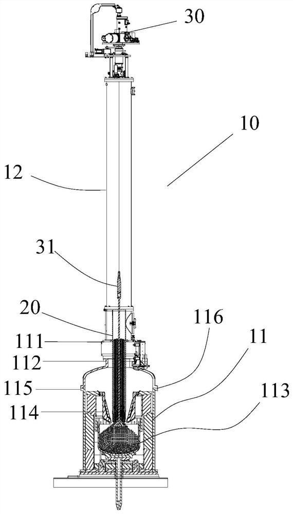 Boron-gallium co-doped single crystal preparation equipment and preparation method thereof