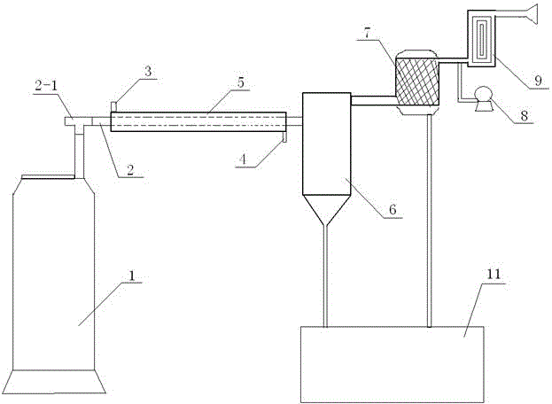 Boiler flue gas treatment device for oil refinery