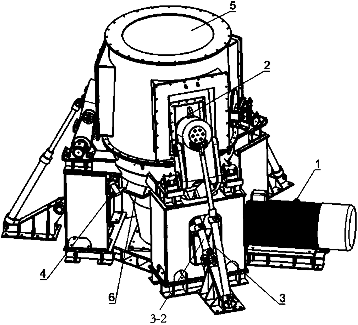 Vertical milling sand making machine