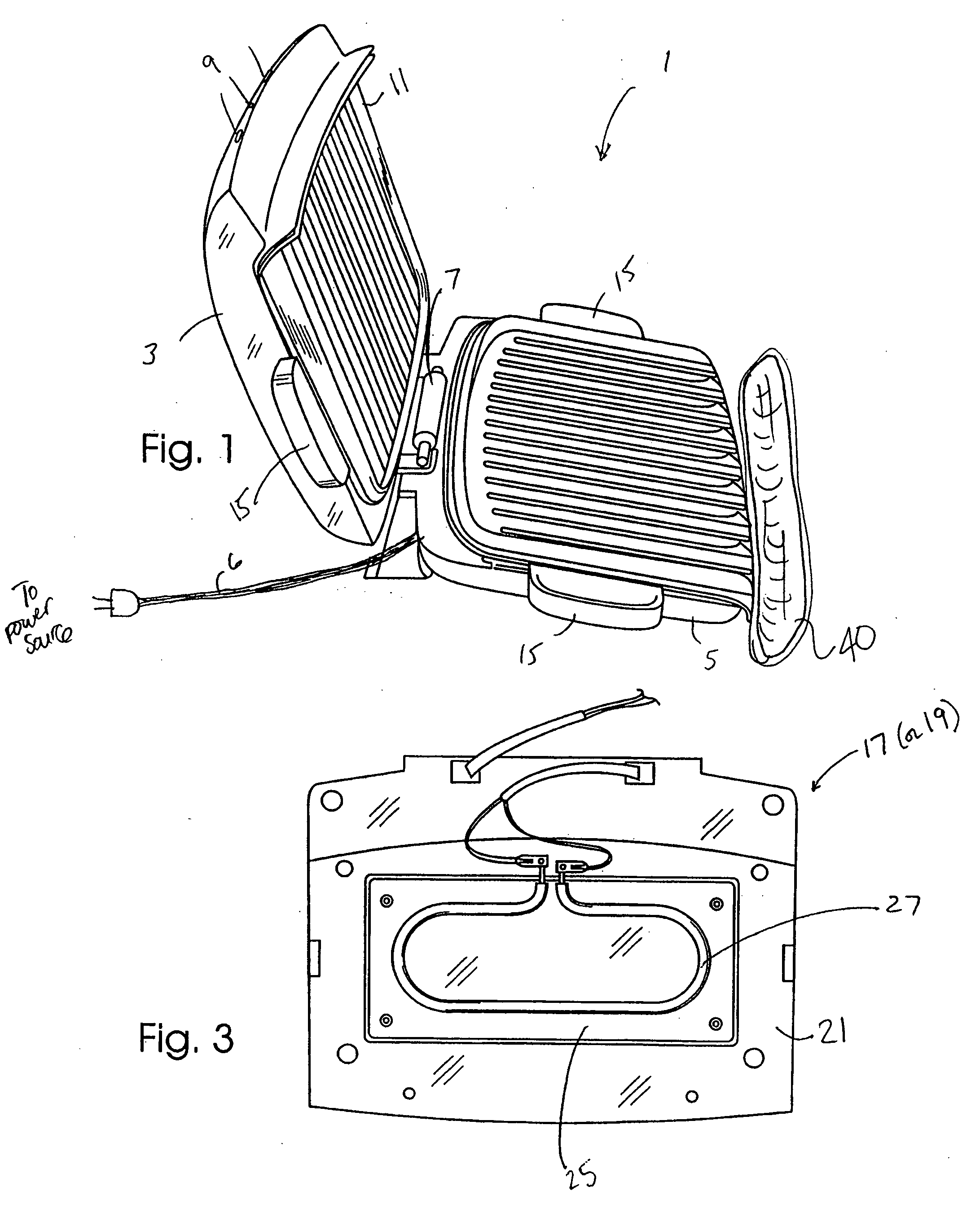 Electric cooking apparatus having removable heating plates and method for using same