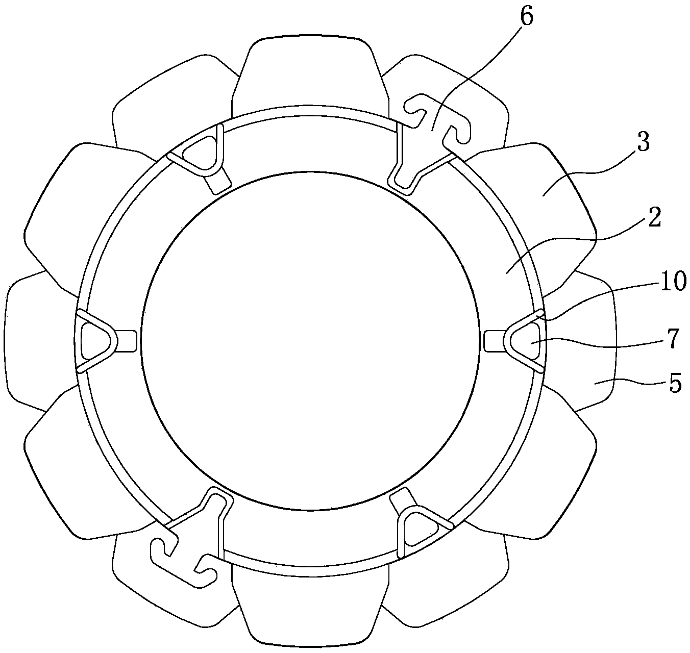 Automobile generator rotor framework