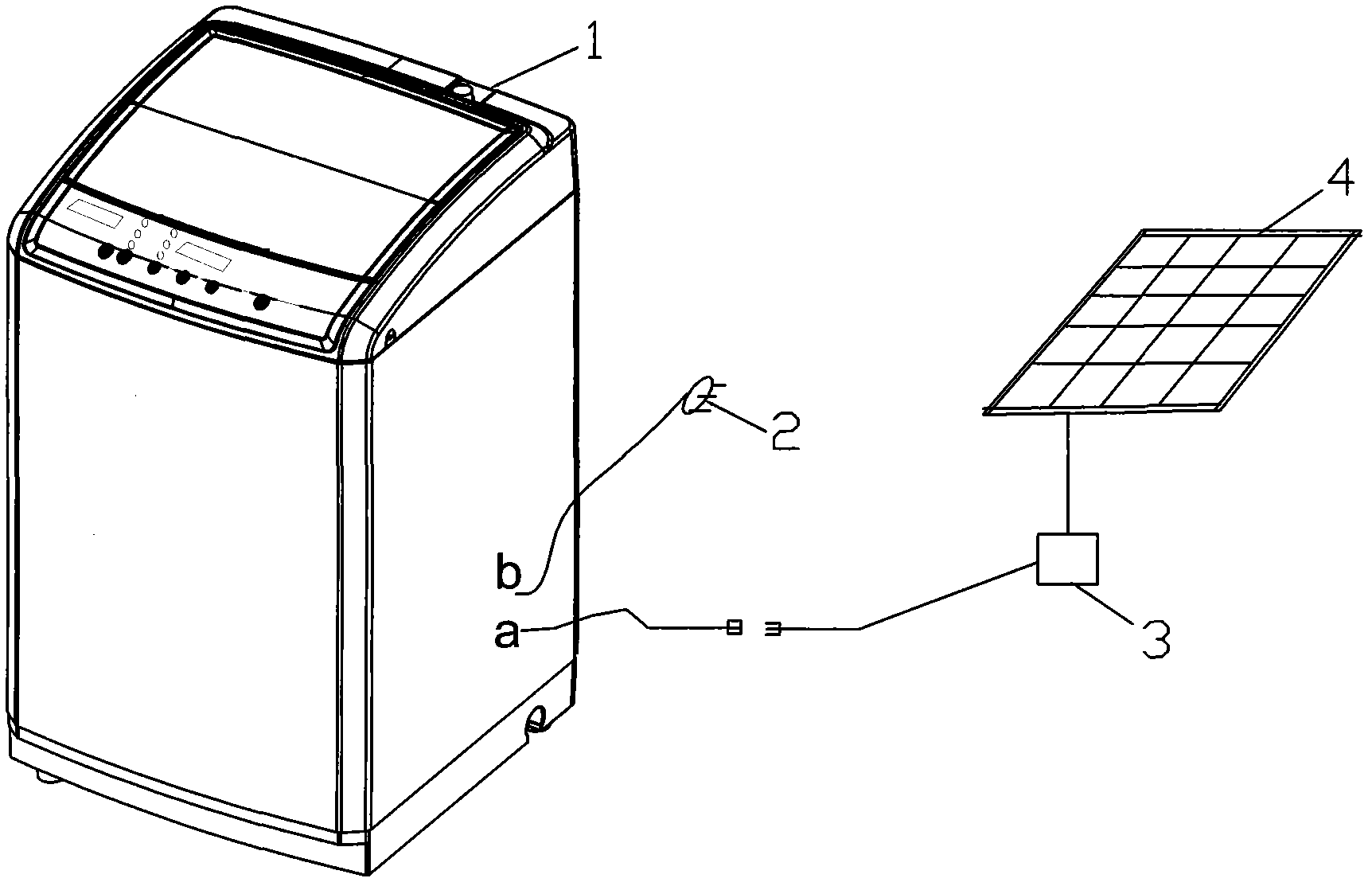 Smart power grid-based washing machine power supply detection and control method