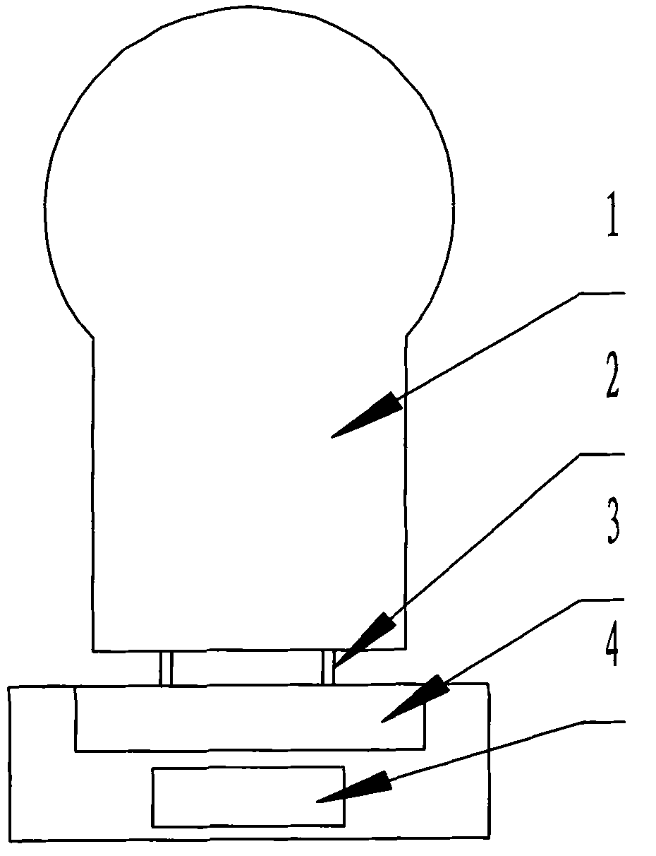 Automatic temperature-control and heat-dissipation device for high-power LED (light emitting diode) lamp and electrodeless lamp
