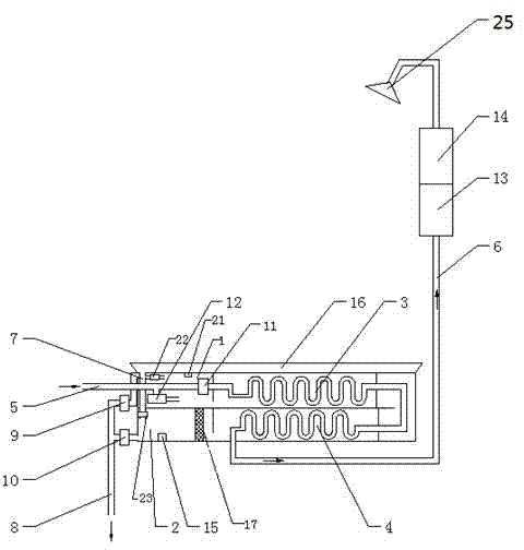 Water heater heat exchange system with water quality and water flooding detecting function