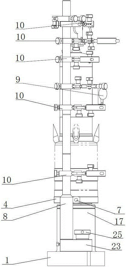 Cylinder part outer contour geometric tolerance measuring instrument