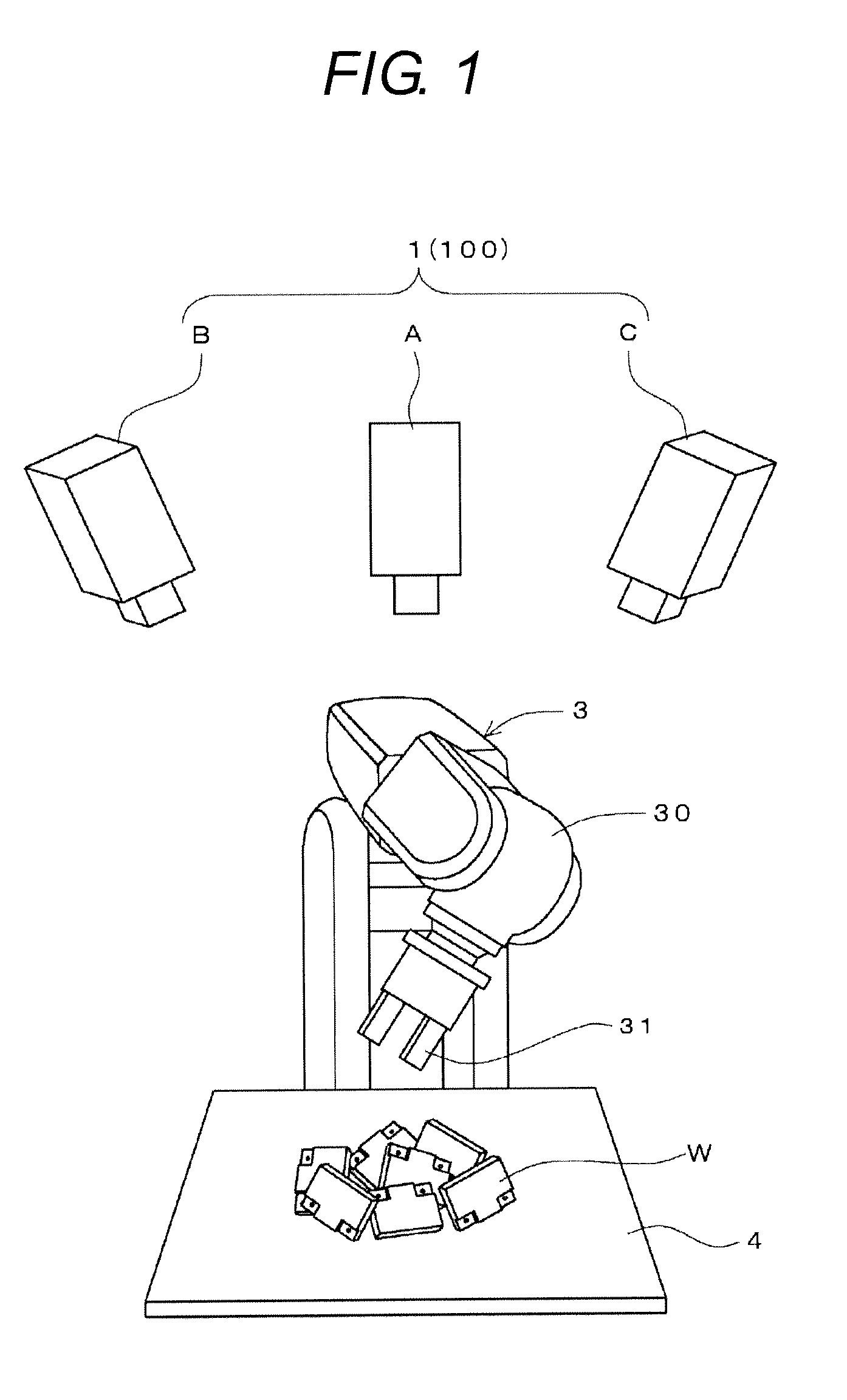Three-dimensional recognition result displaying method and three-dimensional visual sensor
