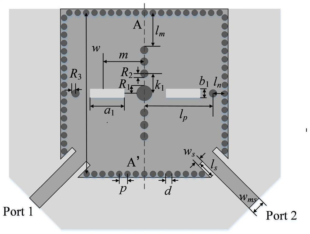 Bandwidth and center frequency adjustable three-passband filter based on single SIW cavity
