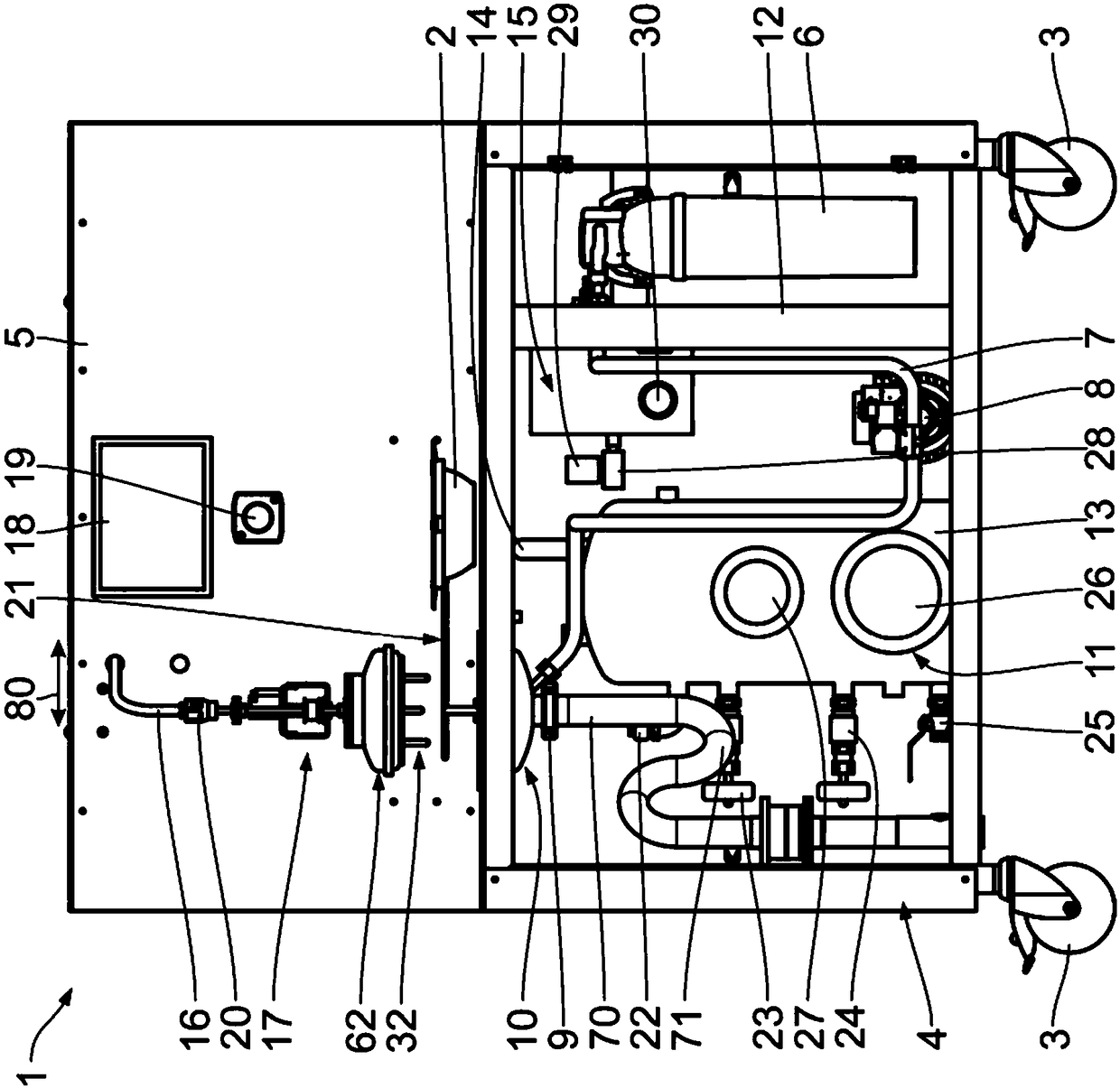 Device and method for processing foodstuffs