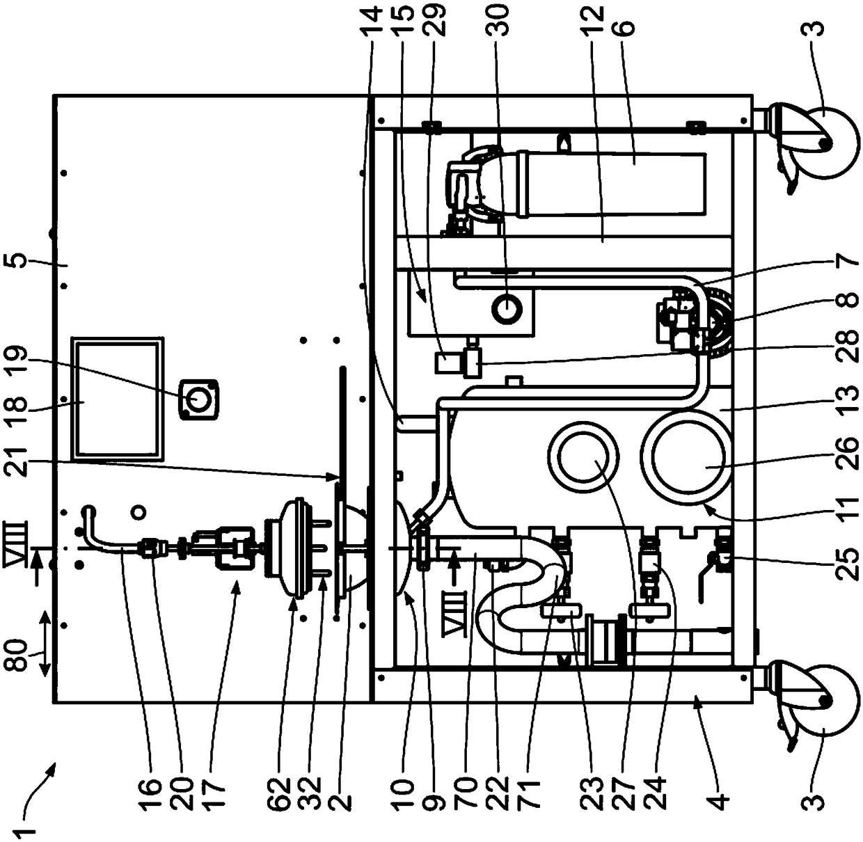 Device and method for processing foodstuffs