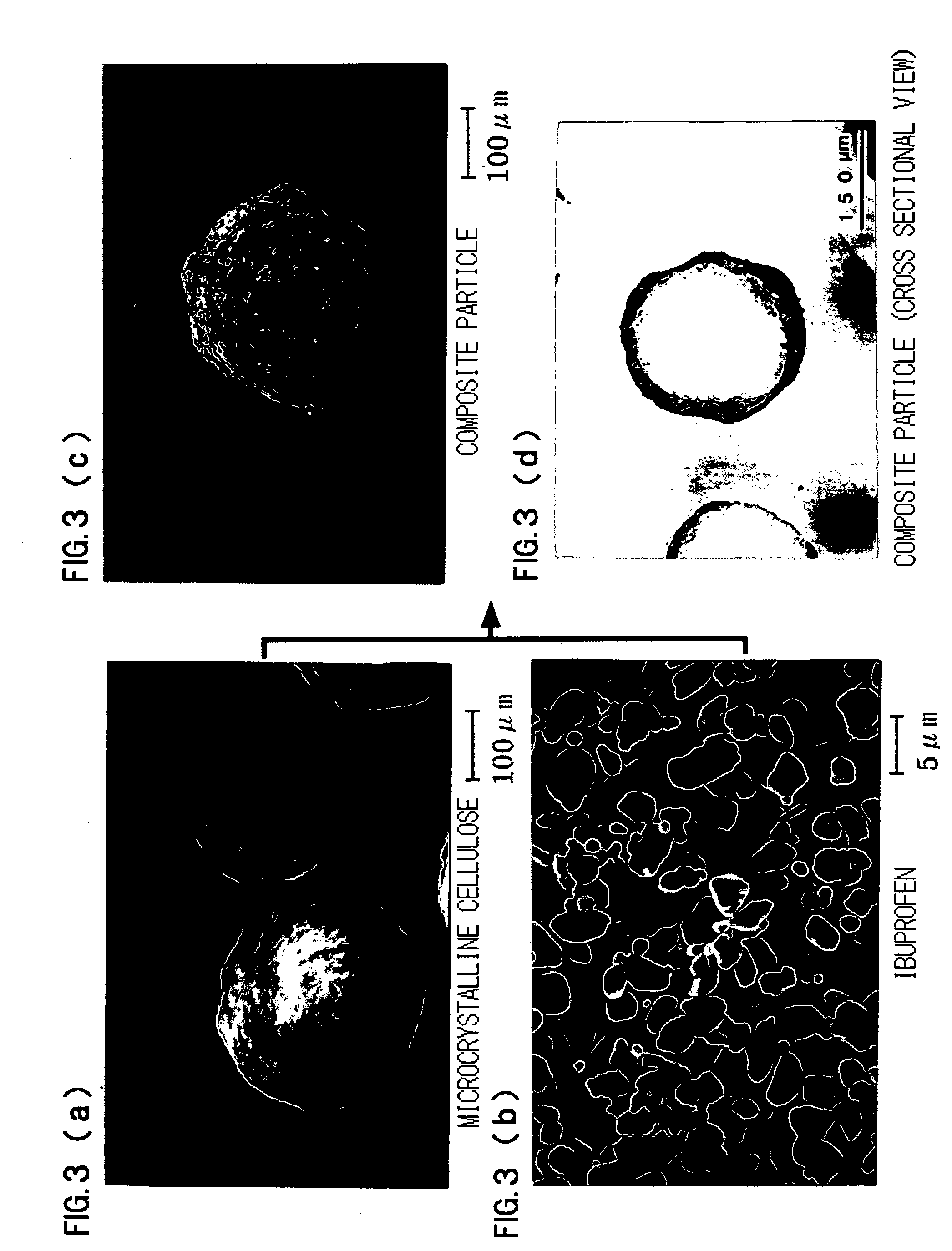 Production method of drug containing composite particle