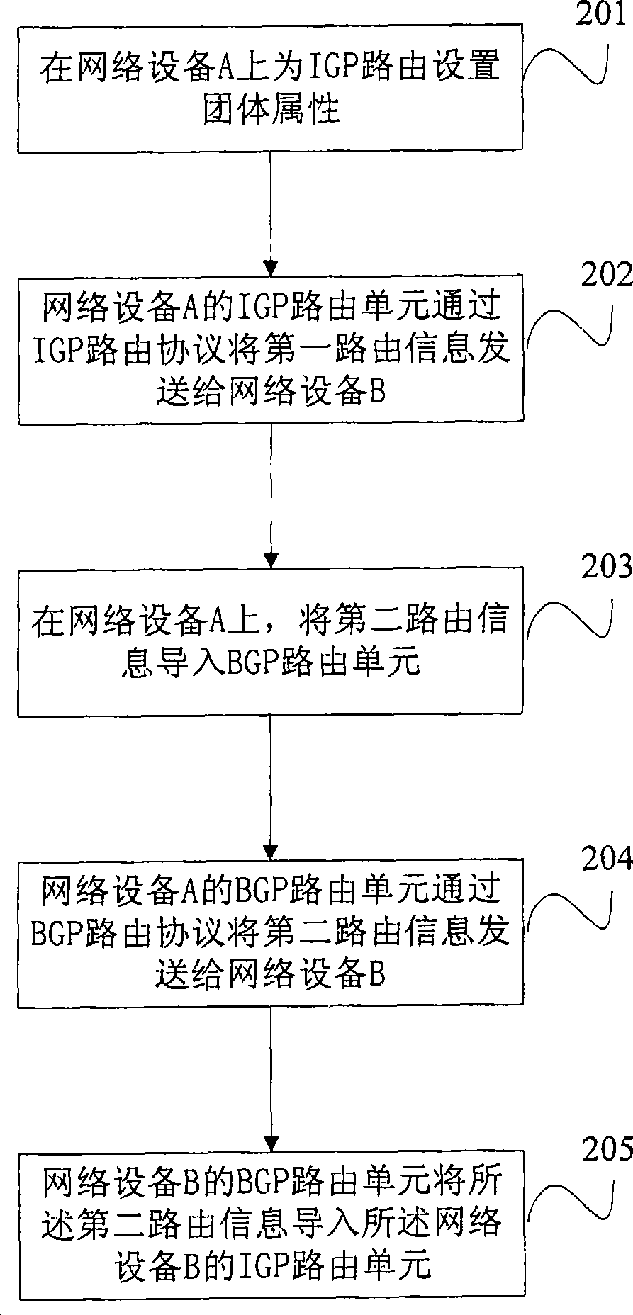 IGP routing method and apparatus