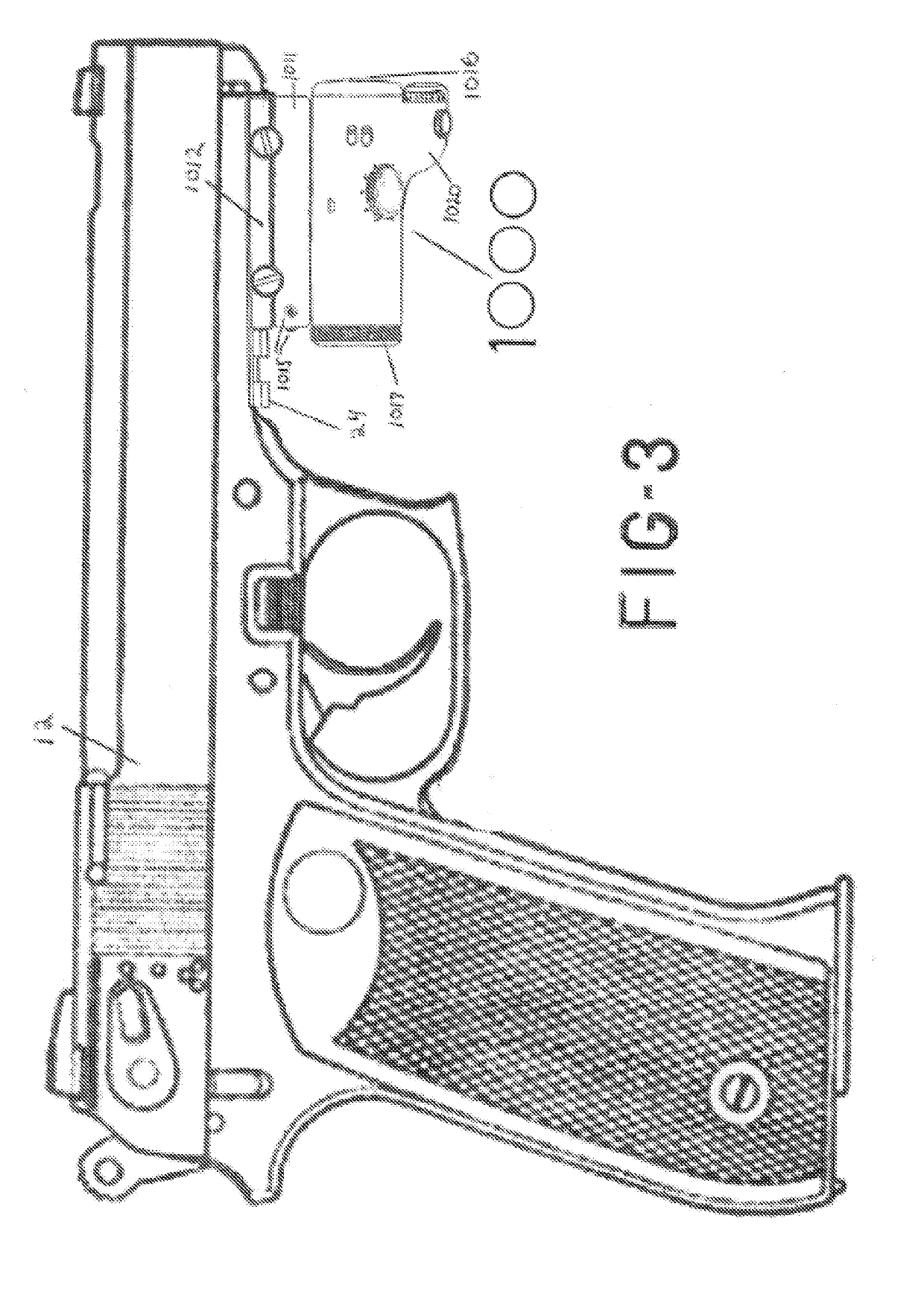 Camera sight device for a weapon